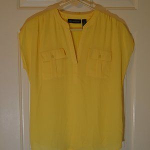 Yellow INC International Concepts Top